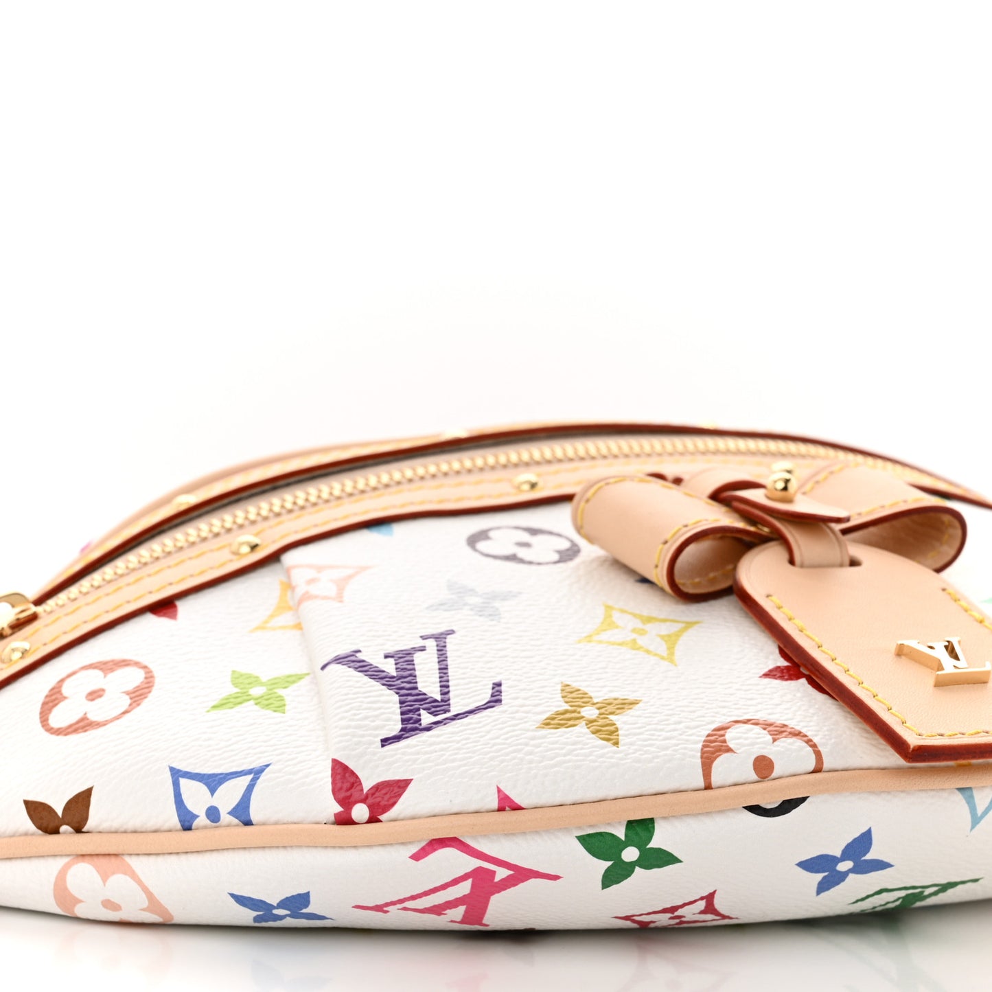 LV X TM Monogram Multicolor High Rise Bumbag White