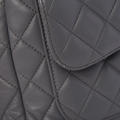Chanel Lambskin Quilted Shoulder Bag Grey 12 of 12
