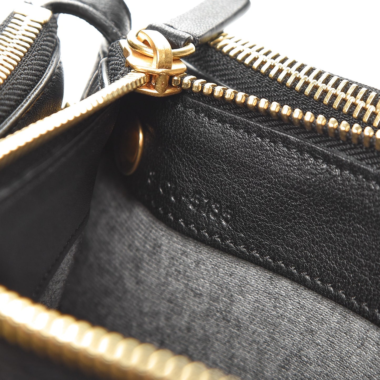 Lambskin Small Trio Crossbody Bag Black