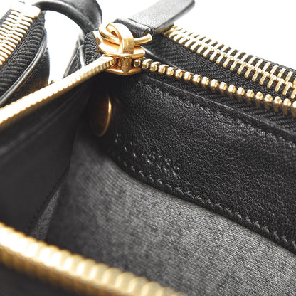 Celine Lambskin Small Trio Crossbody Bag Black 7 of 7