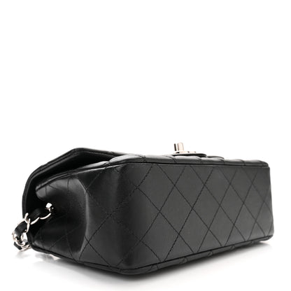 Chanel Lambskin Quilted Mini Rectangular Flap Black 4 of 11
