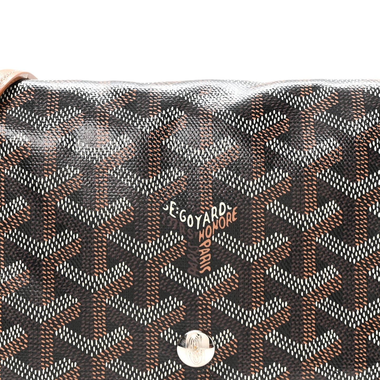 Goyardine Plumet Wallet Clutch Black Gold
