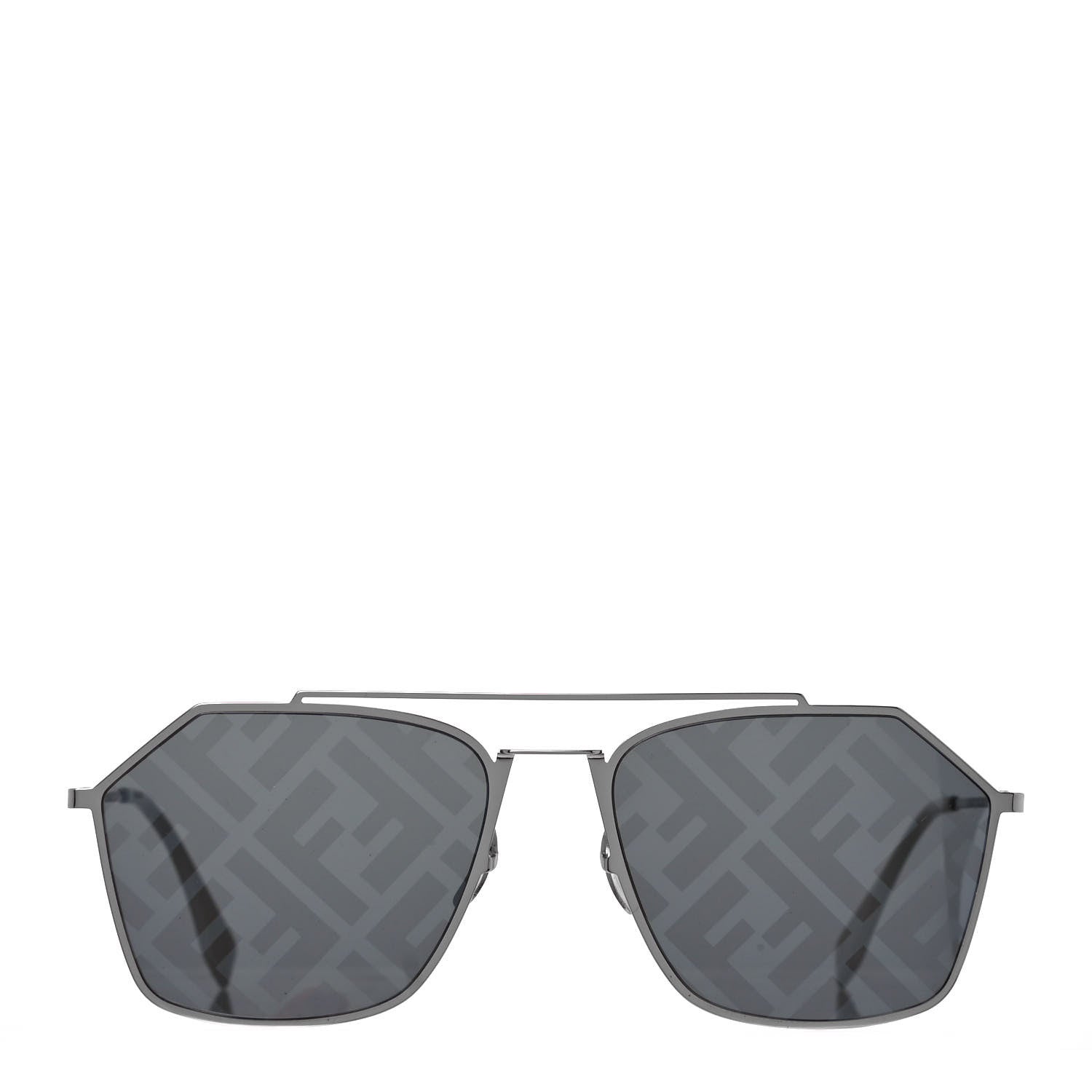 Fendi Metal Aviator Sunglasses FFM0022/S Silver 2 of 7