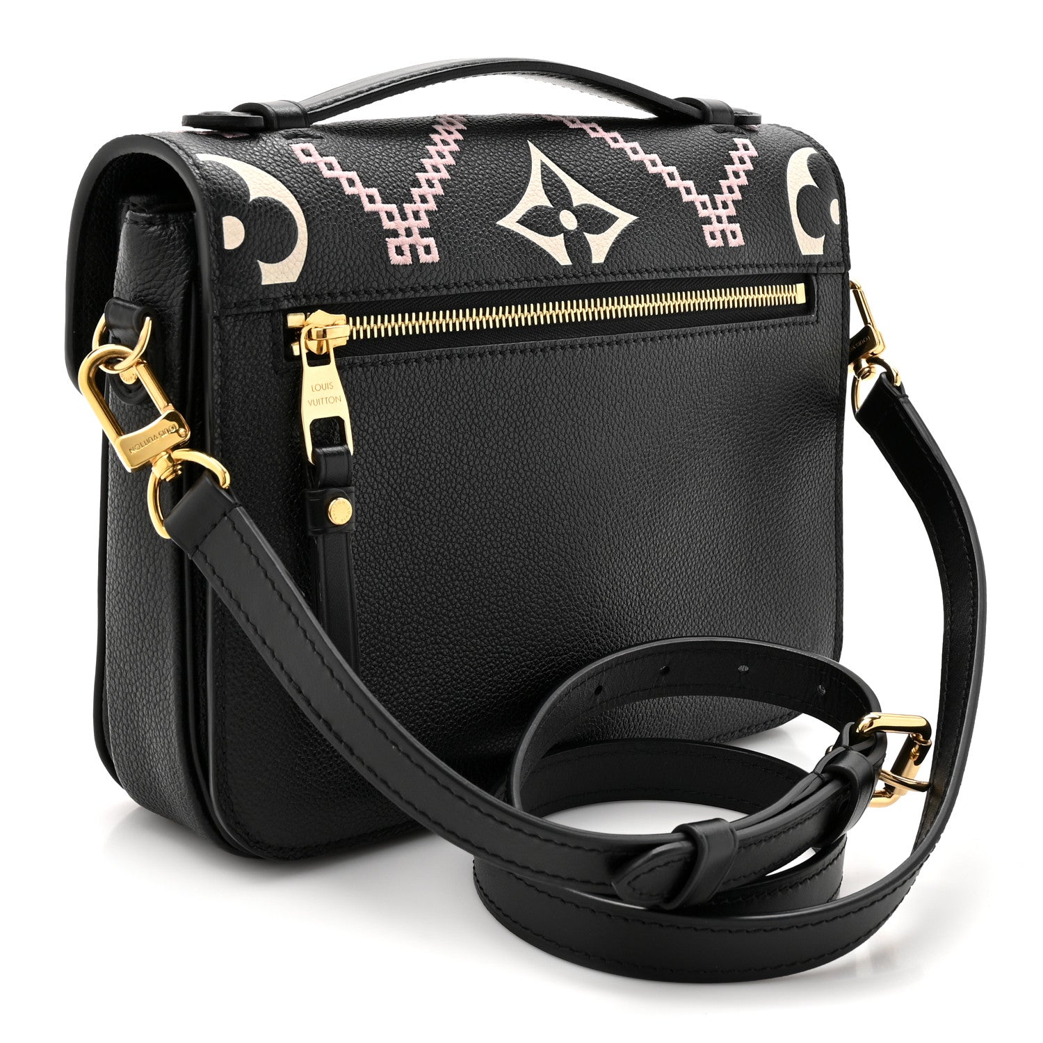 Louis Vuitton Empreinte Monogram Giant Broderies Pochette Metis Black 3 of 10