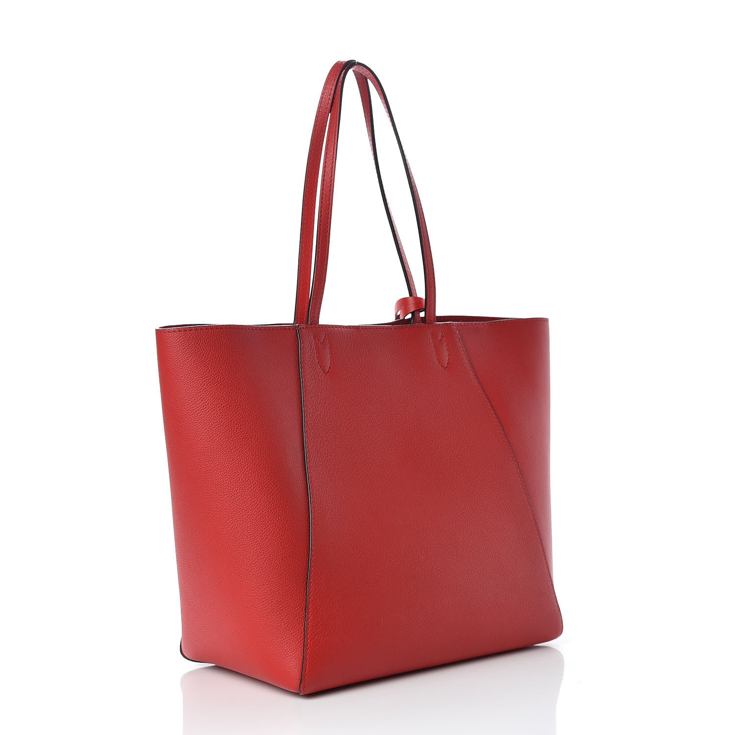 Louis Vuitton Calfskin Lockme Cabas Rubis 3 of 9