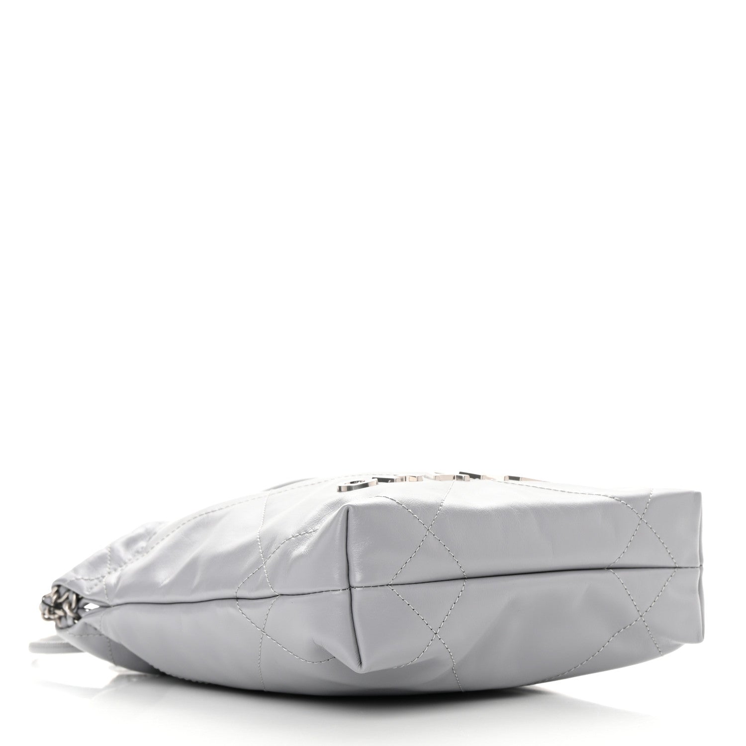 Chanel Shiny Calfskin Quilted Mini Chanel 22 Grey 4 of 11