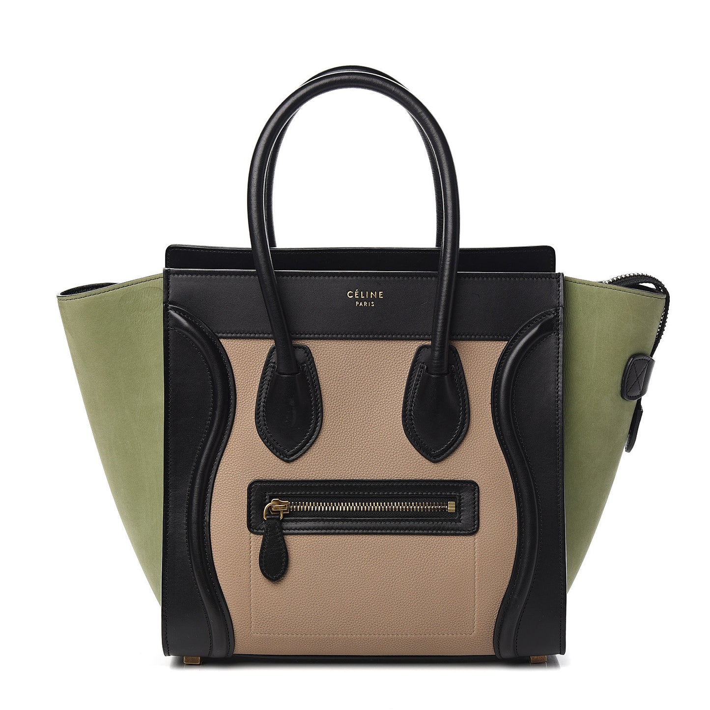 Nubuck Calfskin Micro Tri-Color Luggage