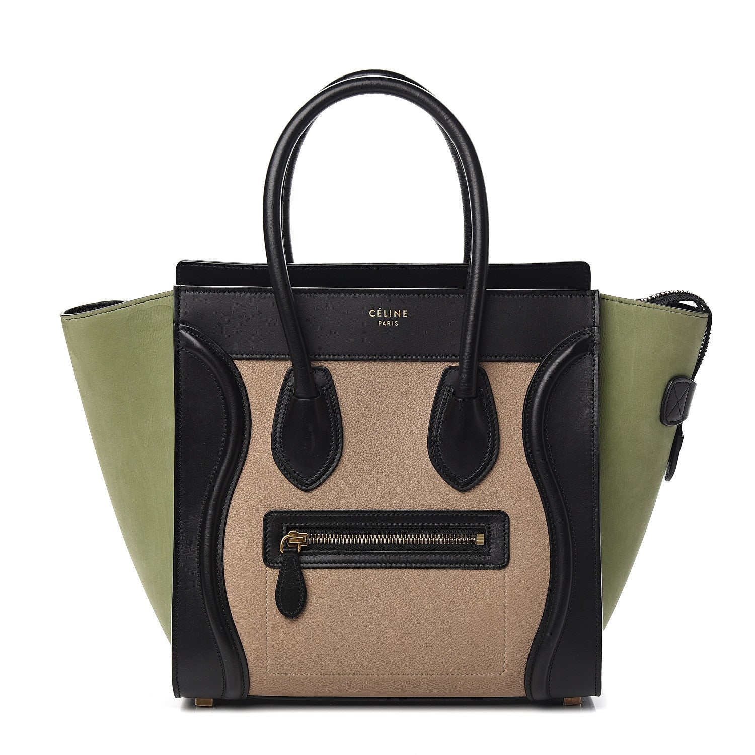 Celine Nubuck Calfskin Micro Tri-Color Luggage 1 of 9