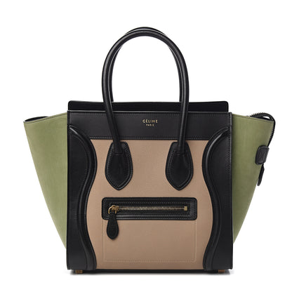 Celine Nubuck Calfskin Micro Tri-Color Luggage 1 of 9