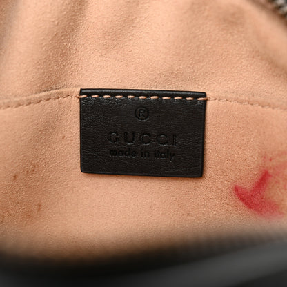 Gucci Calfskin Matelasse GG Marmont Belt Bag 75 30 Black 7 of 14