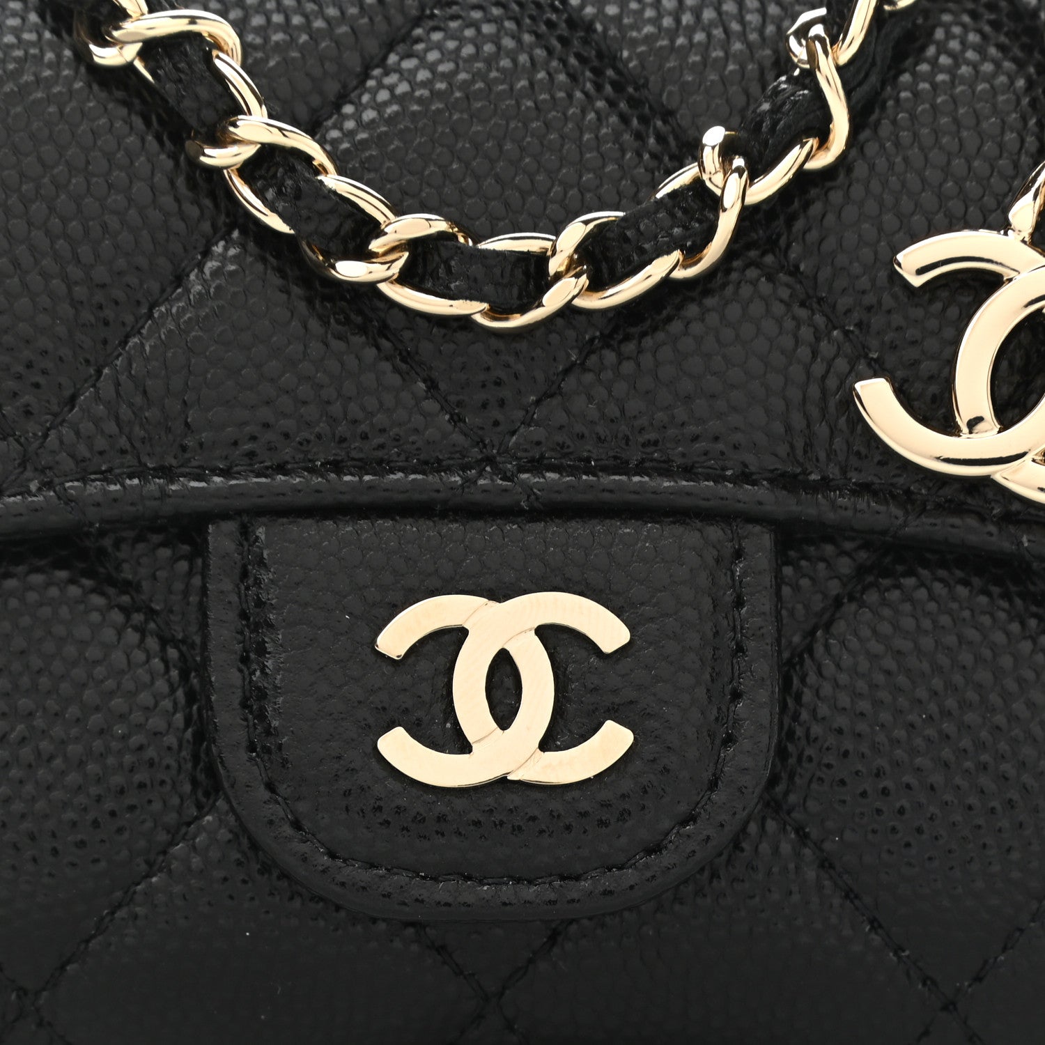 Chanel Caviar Quilted Flap Classic Belt Bag Black 9 of 10