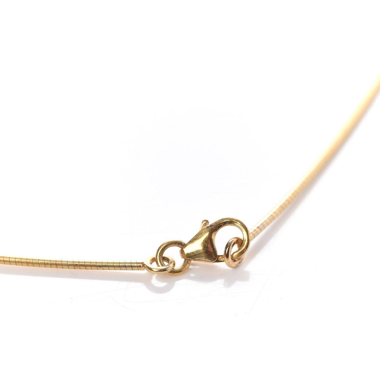Gold Lacquered Cage d'H Pendant Necklace Orange Fonce