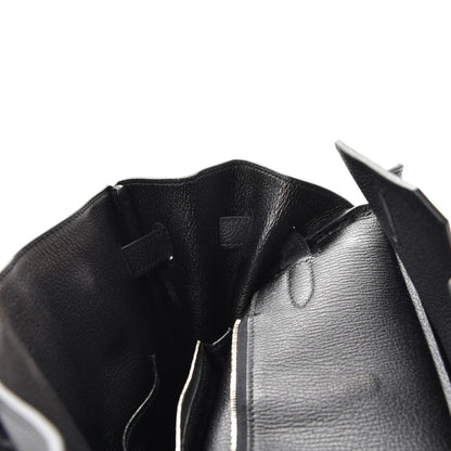 Hermes Taurillon Clemence Birkin 35 Black 12 of 37