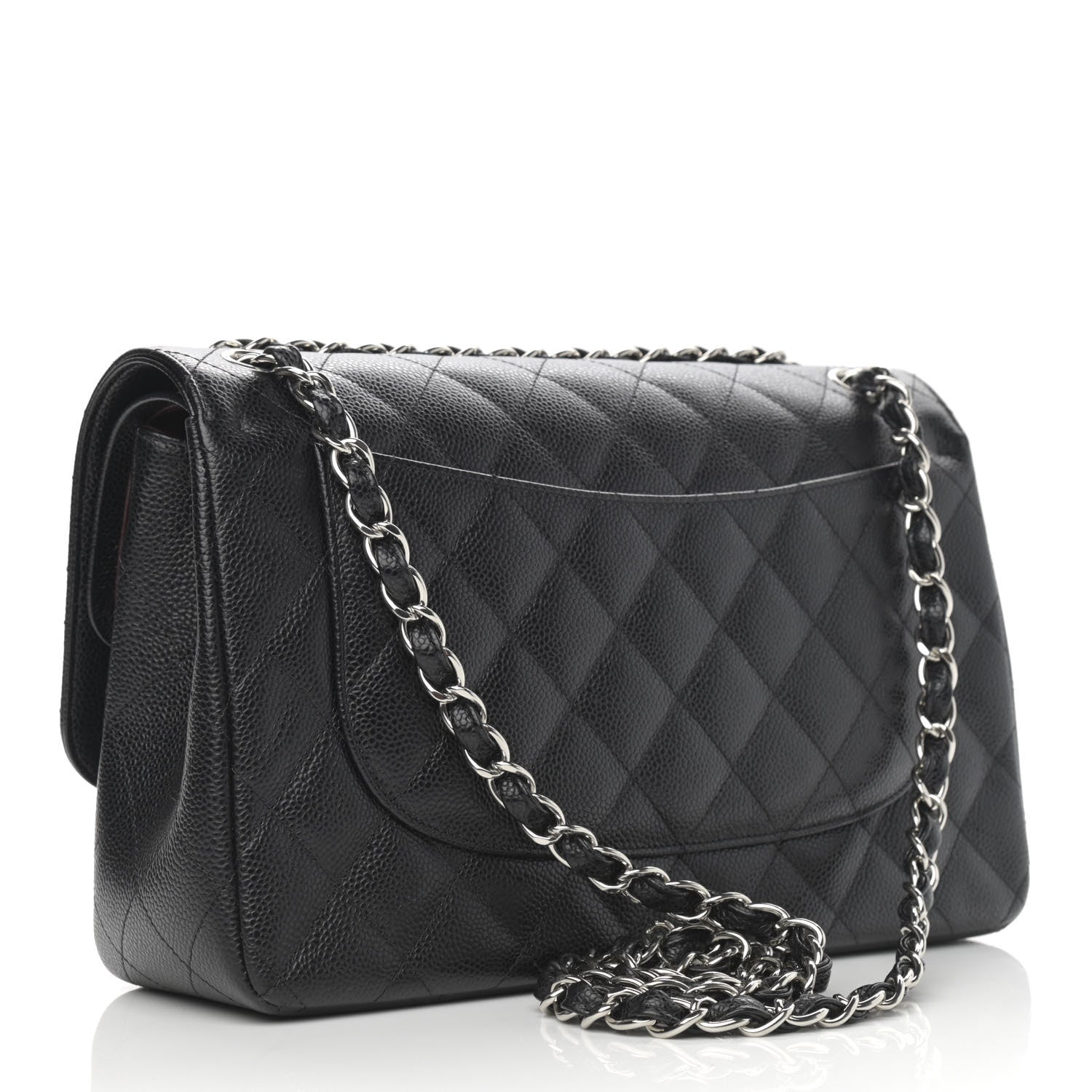 Chanel Caviar Quilted Jumbo Double Flap Black 3 of 11