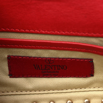 Valentino Garavani Nappa Rockstud Bangle Clutch Red 6 of 10
