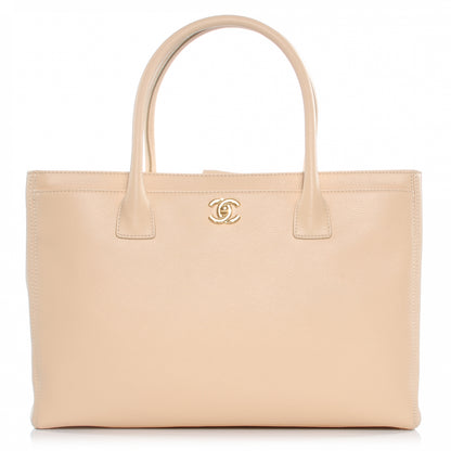 Chanel Calfskin Cerf Executive Shopper Tote Beige Clair 1 of 8