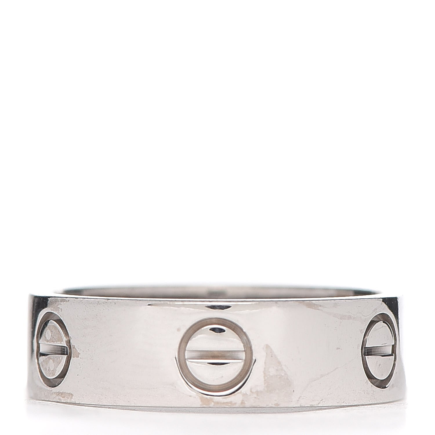 Cartier 18K White Gold 5.5mm LOVE Ring 57 8 3 of 5