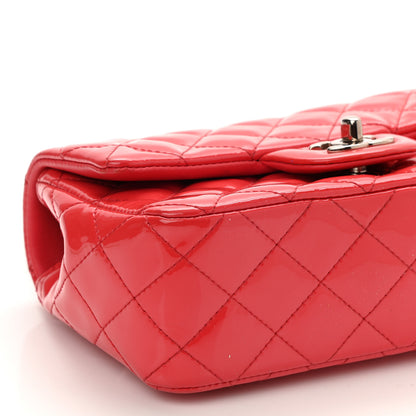 Chanel Patent Calfskin Quilted Mini Rectangular Flap Red 8 of 12