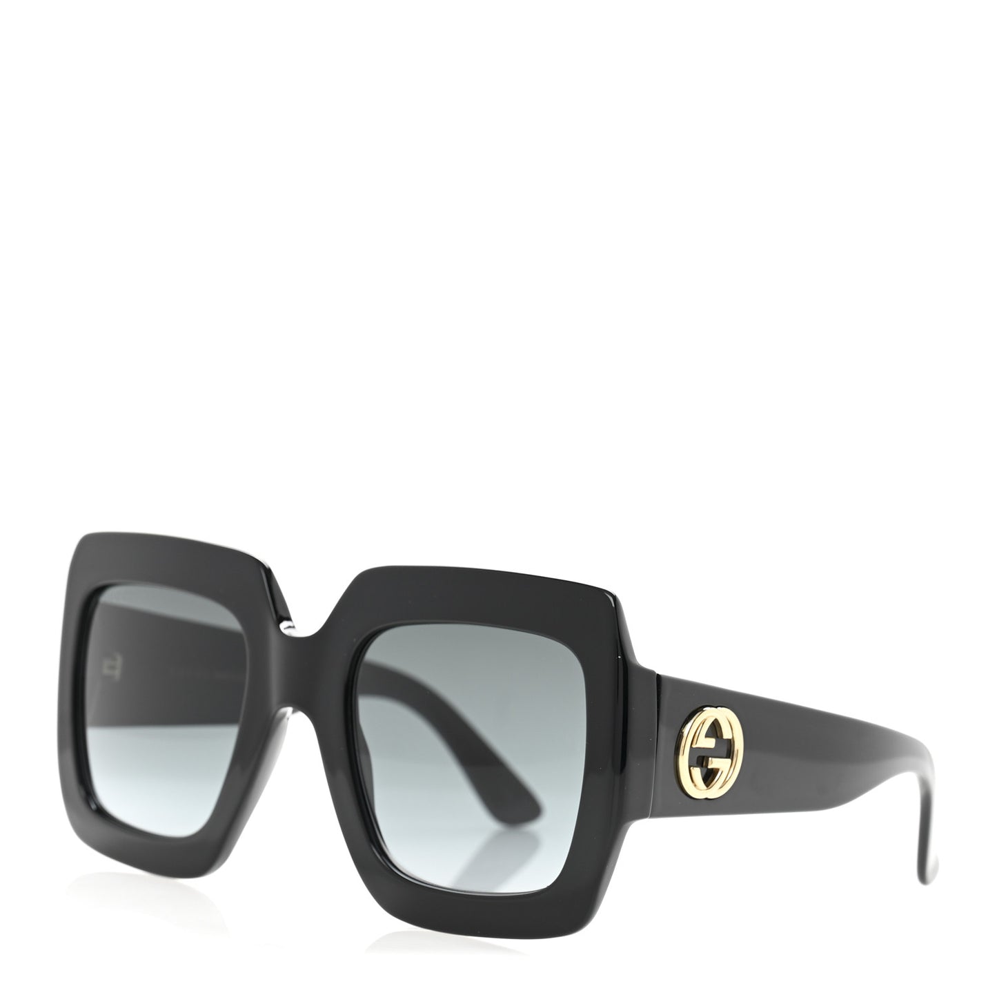 Acetate Square Frame Sunglasses GG0053SN Black