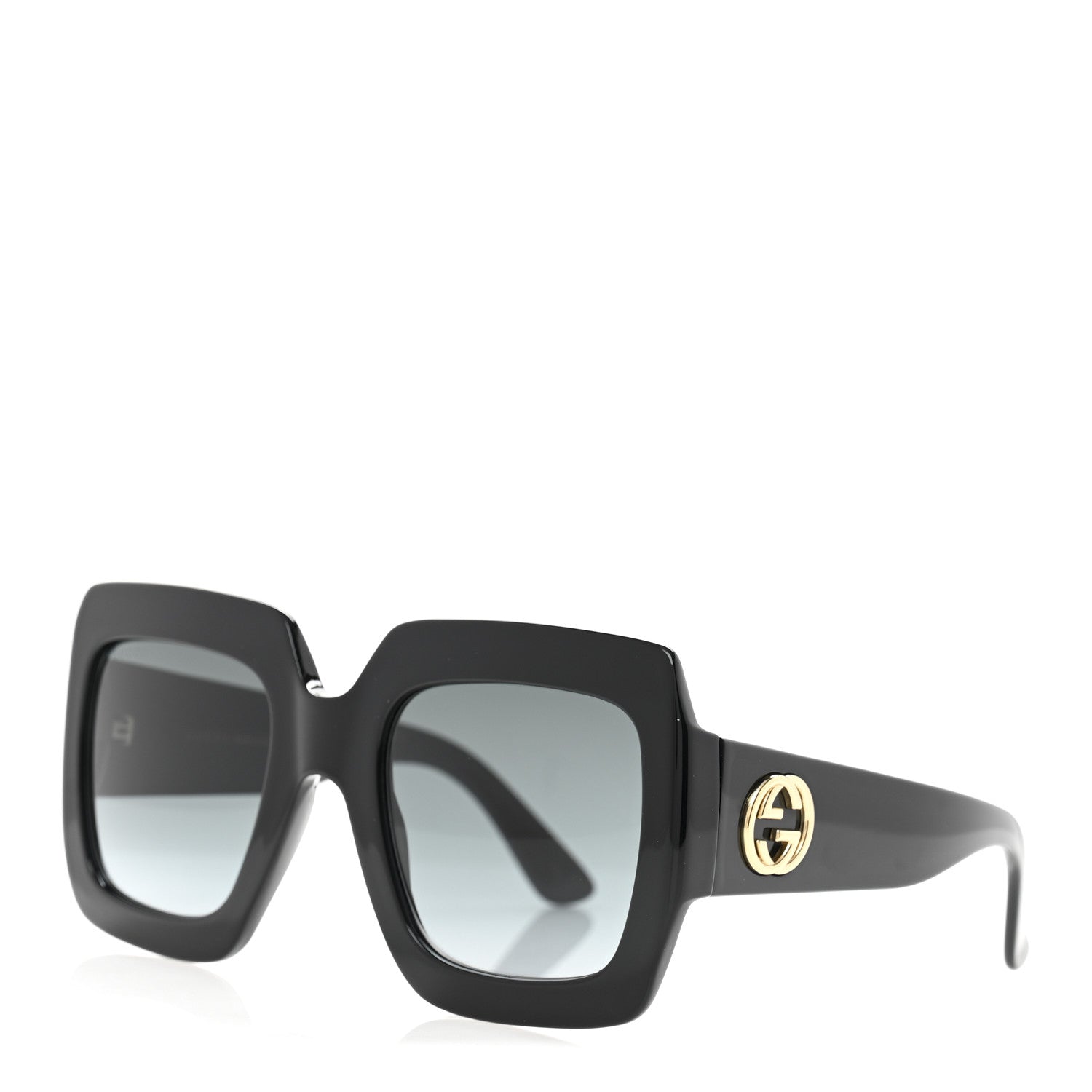 Gucci Acetate Square Frame Sunglasses GG0053SN Black 1 of 10