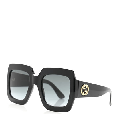 Gucci Acetate Square Frame Sunglasses GG0053SN Black 1 of 10