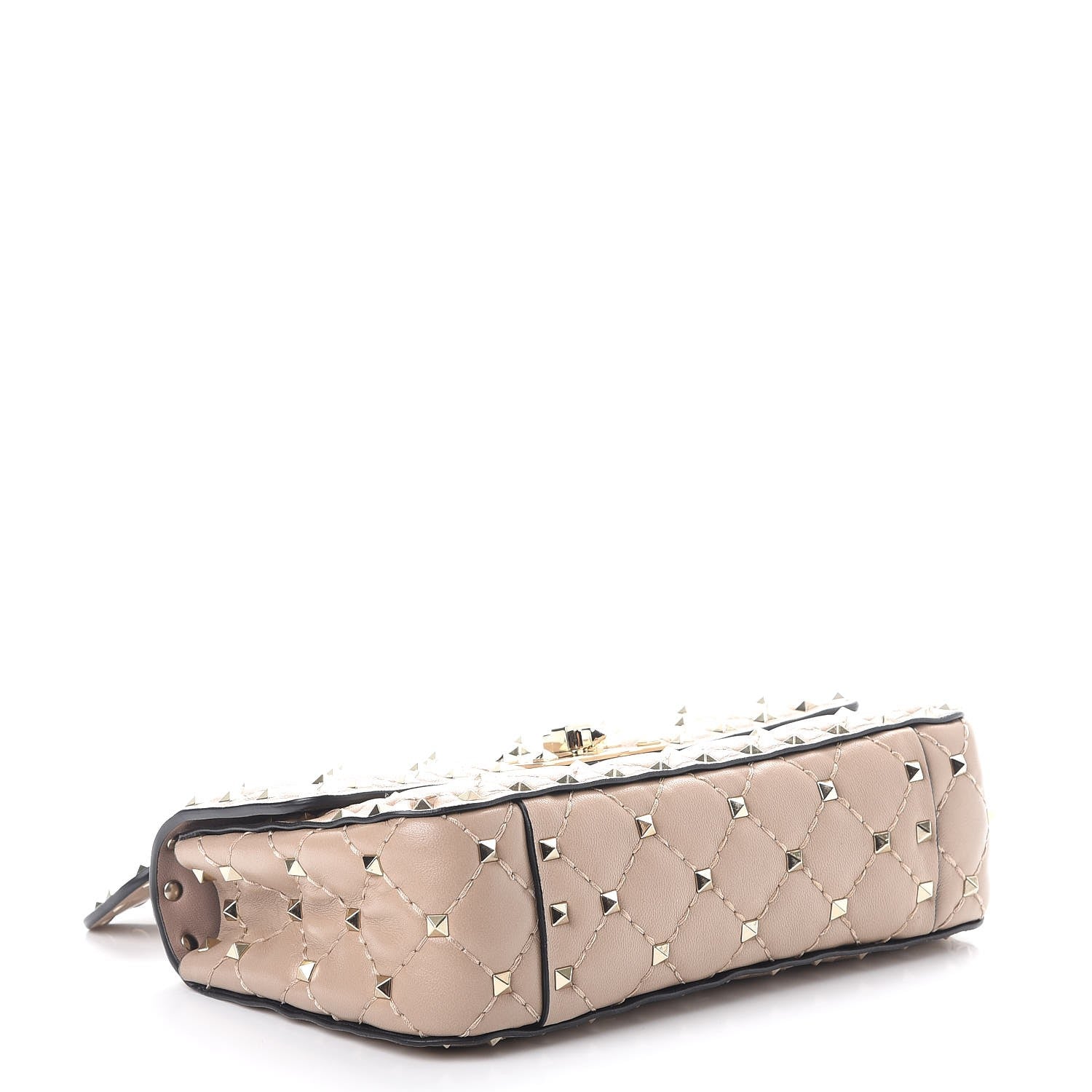 Valentino Garavani Nappa Small Rockstud Spike Shoulder Bag Poudre 5 of 8