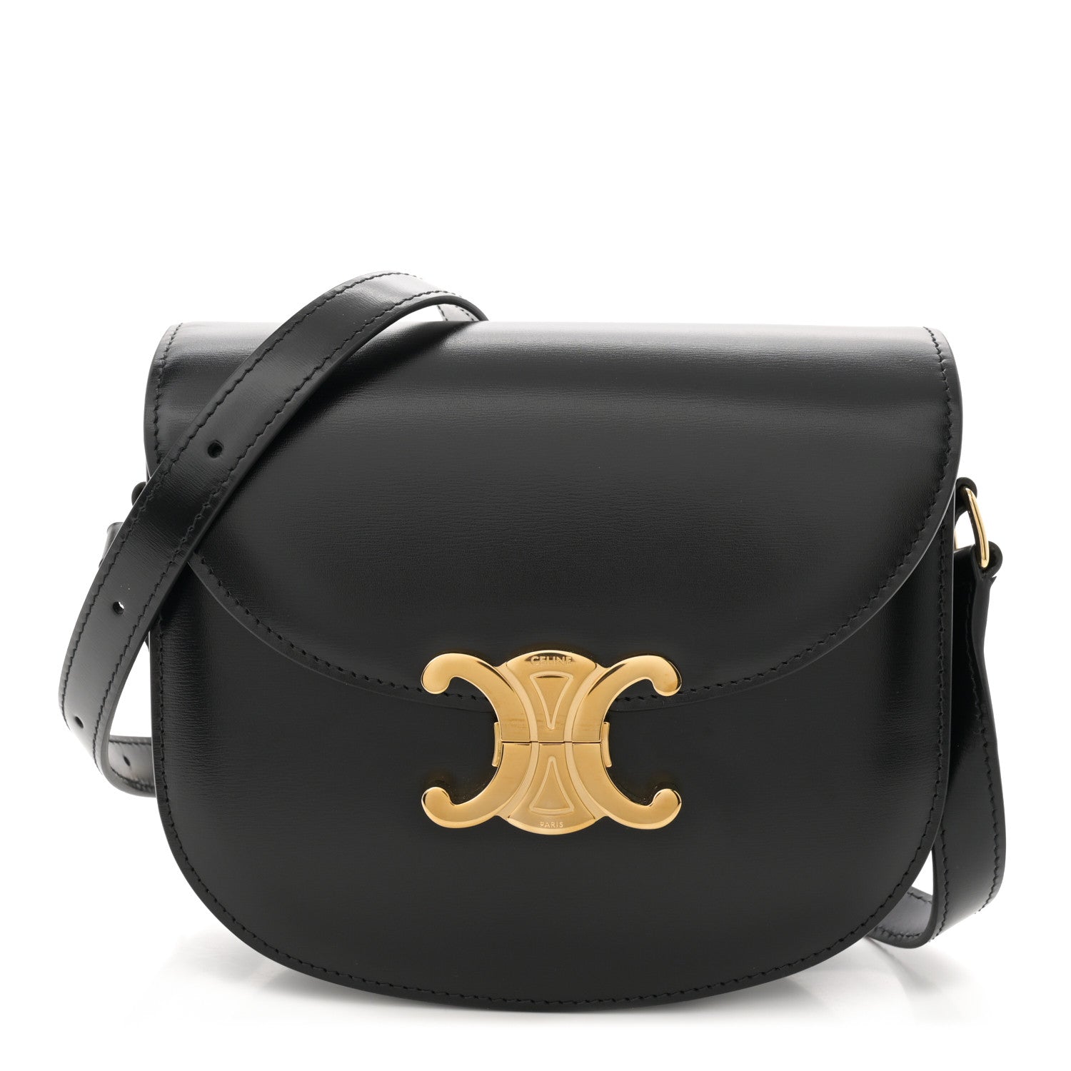 Celine Shiny Calfskin Teen Besace Black 1 of 11