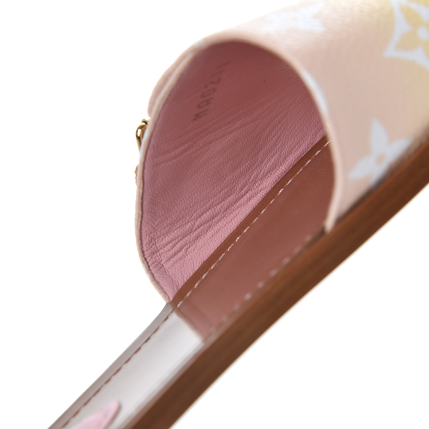 Louis Vuitton Monogram By The Pool Lock It Flat Mule 38 Pink 8 of 15