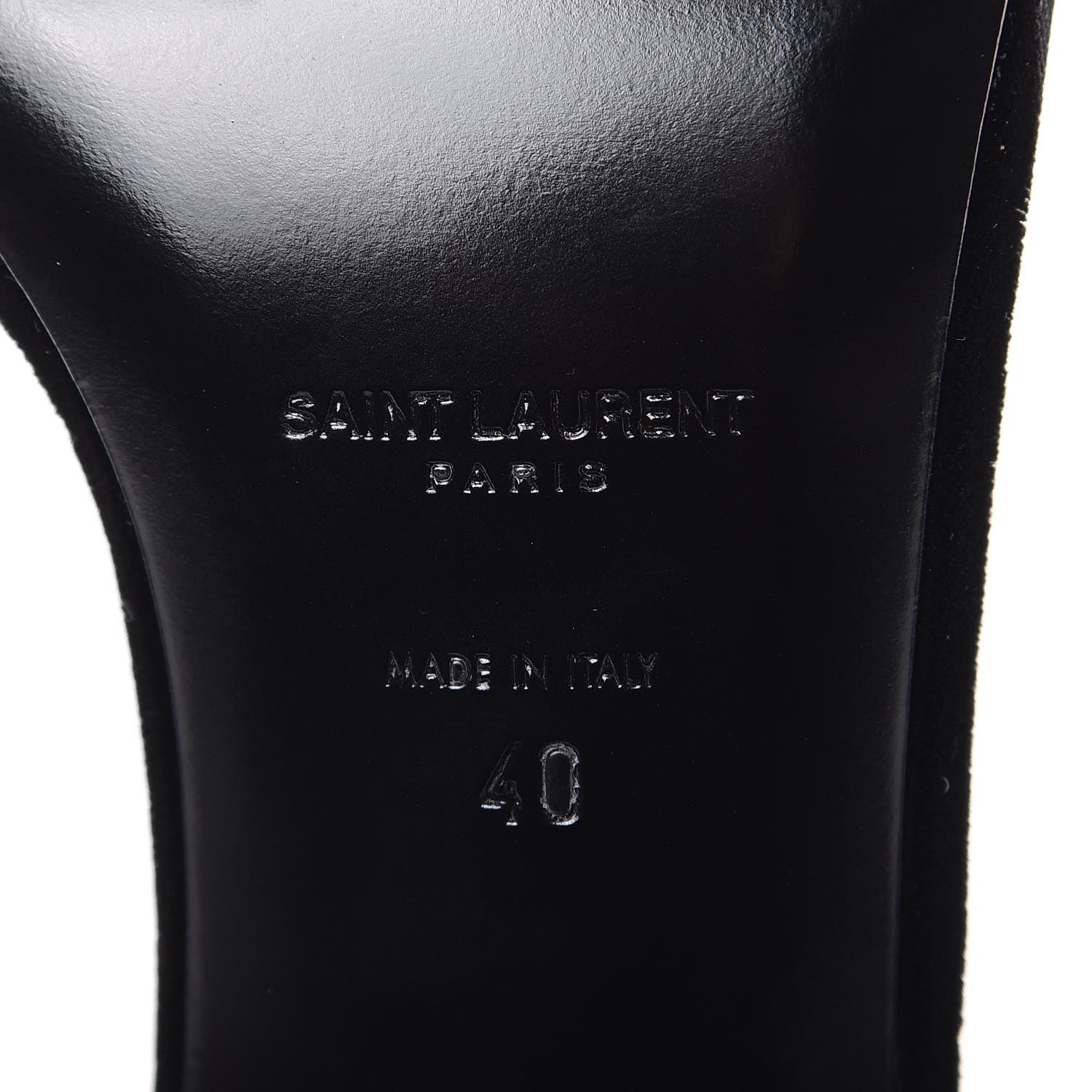 Saint Laurent Velvet Amber 105 Ankle Strap Sandals 40 Black 7 of 12