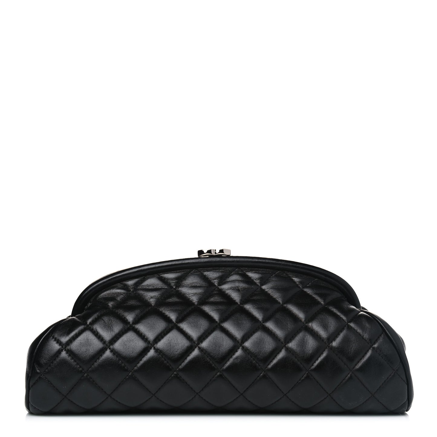 Lambskin Quilted Timeless Clutch Black