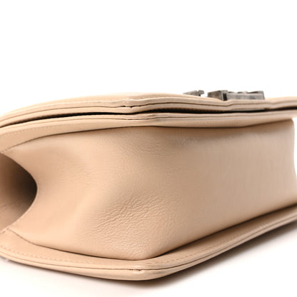 Chanel Calfskin Double Stitch Small Boy Flap Beige 9 of 11
