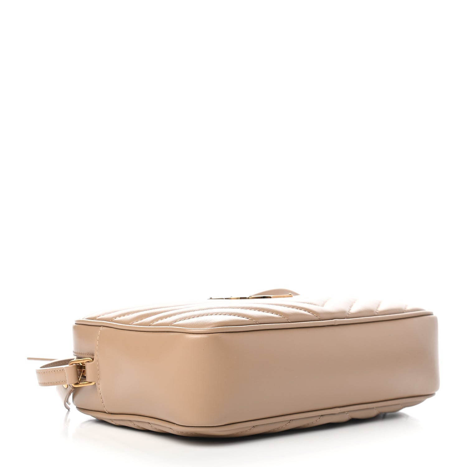 Saint Laurent Calfskin Matelasse Monogram Lou Camera Bag Dark Latte 4 of 8