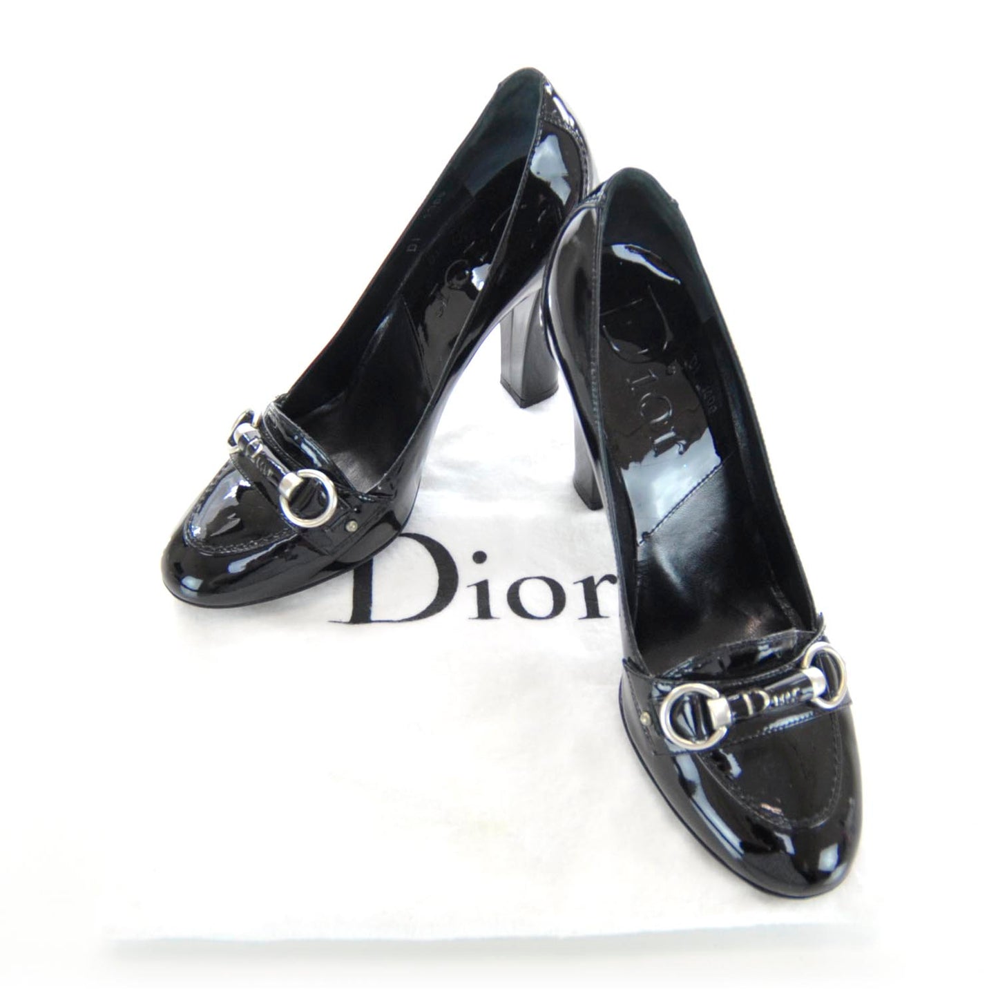 Patent Leather Heels 35.5 Black