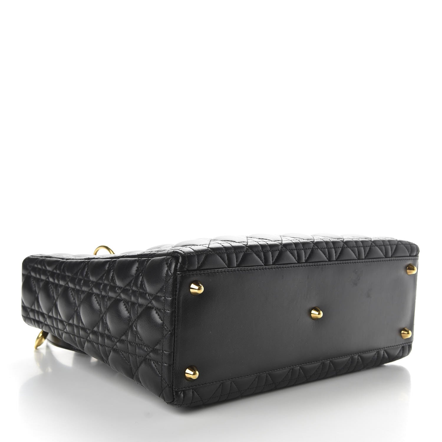 Christian Dior Lambskin Cannage Large Lady Dior Black 4 of 10