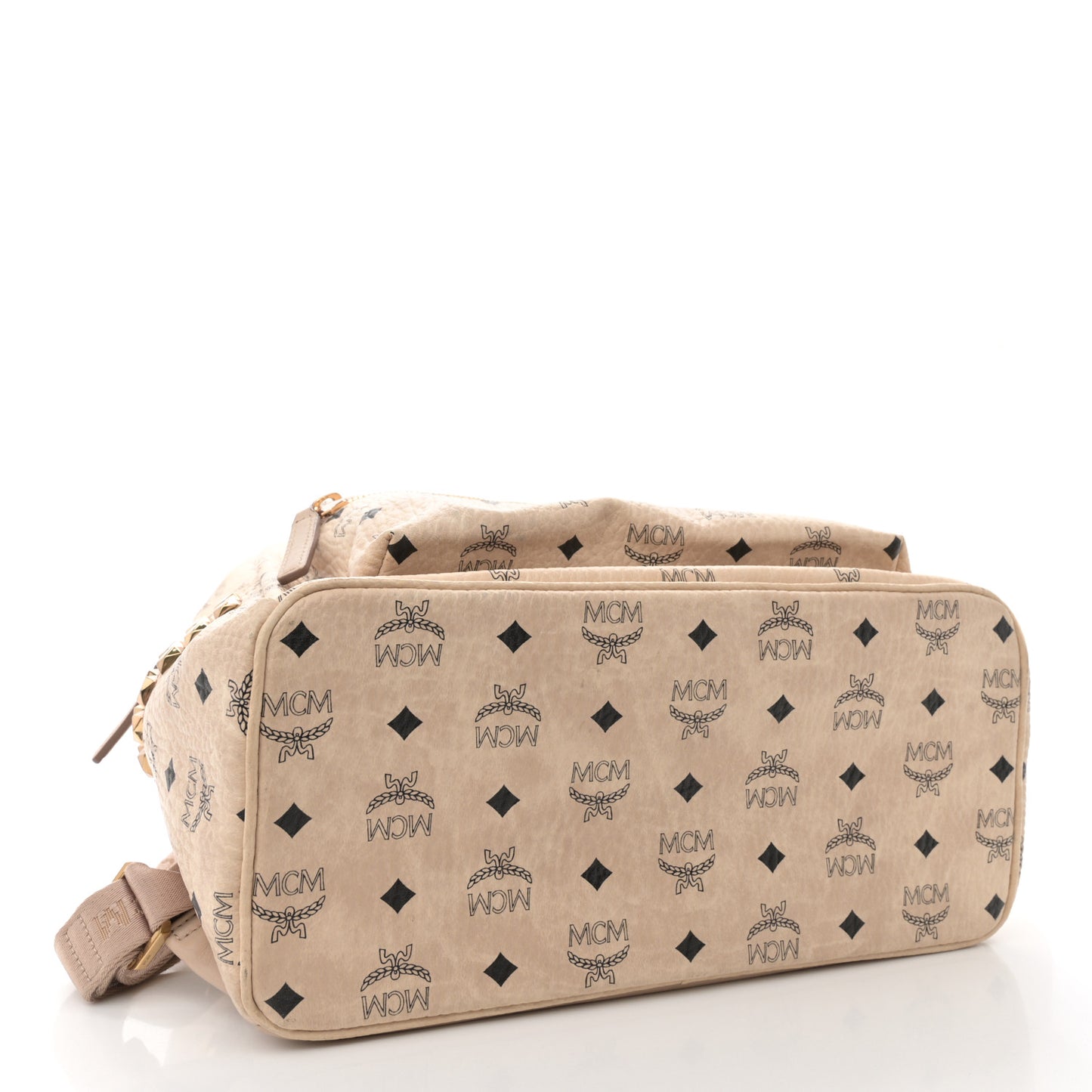 Visetos Medium Studded Stark Backpack Beige