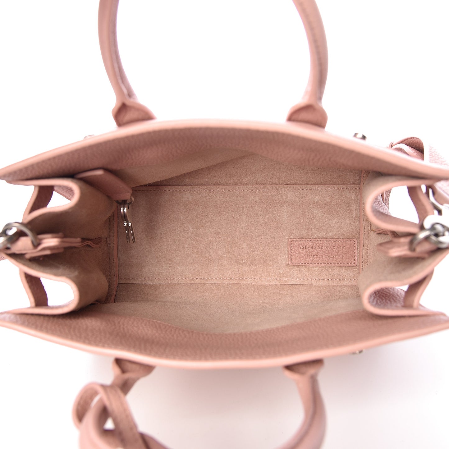 Grained Calfskin Nano Sac De Jour Souple Nude