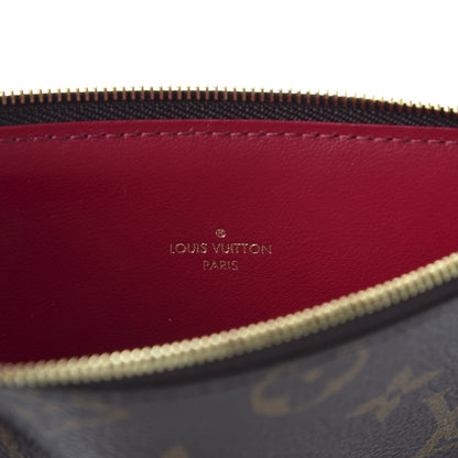 Louis Vuitton Monogram Felicie Chain Wallet Zippered Insert Fuchsia 7 of 7