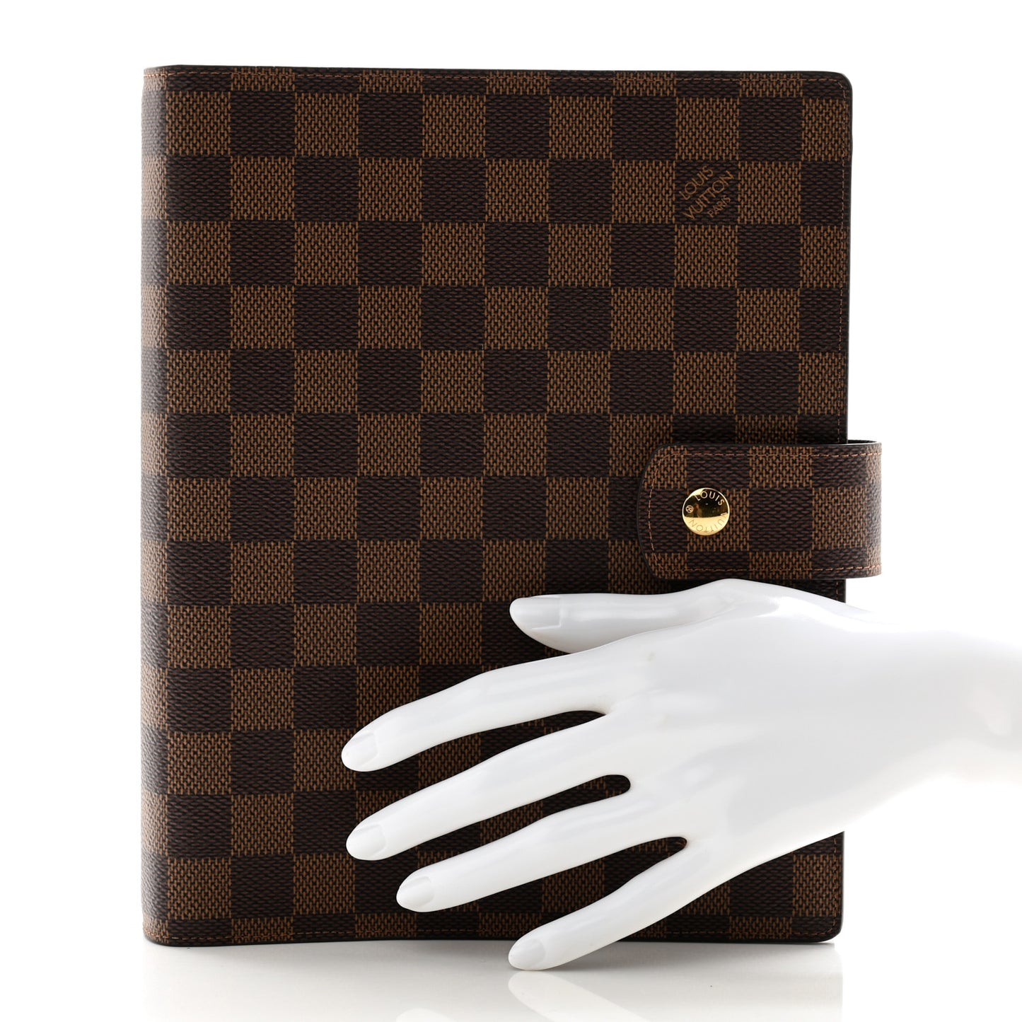 Damier Ebene Large Ring Agenda Cover