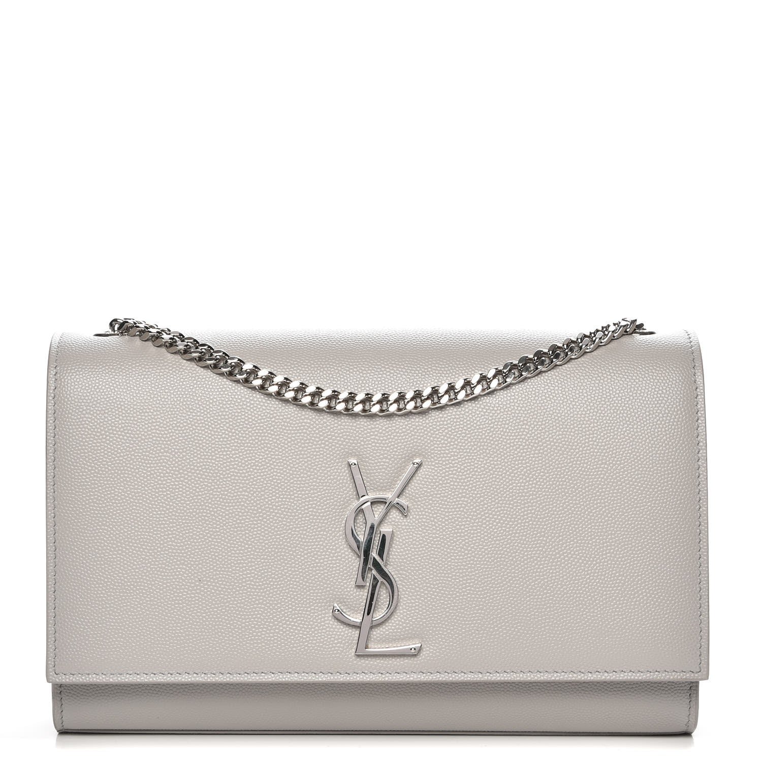 Saint Laurent Grain De Poudre Medium Classic Monogram Kate Satchel Souris 1 of 6