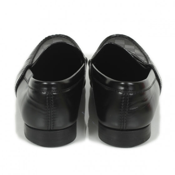 Louis Vuitton Damier Santiago Mens Loafers 10 Black 3 of 10