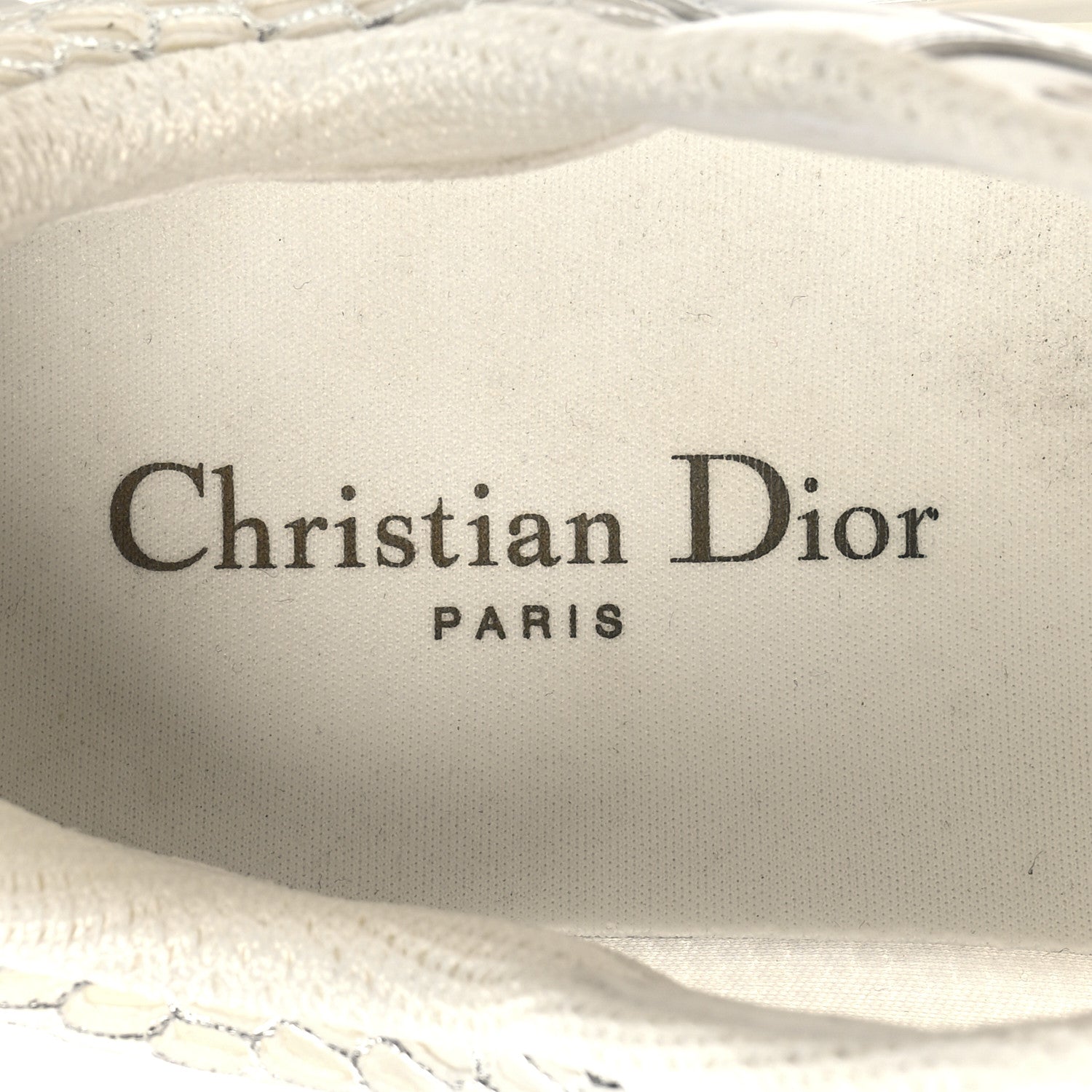 Christian Dior Matte Technical Fabric Mesh Dior Vibe Sneakers 39 White Silver 8 of 8