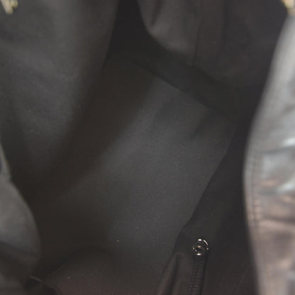 Chanel Lambskin Drawstring CC Bucket Bag Black 9 of 9