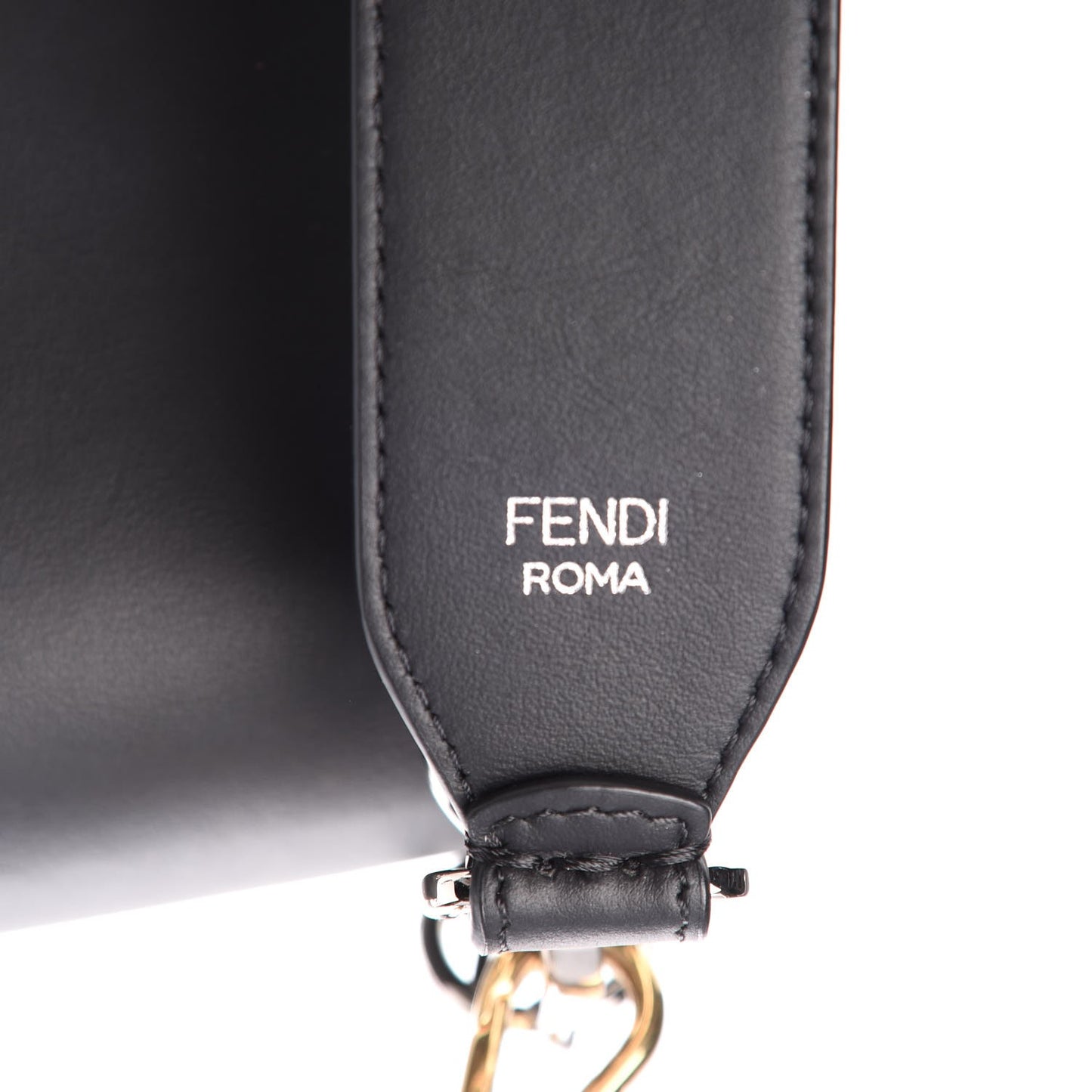 Vitello Century Opaco F is Fendi Kan I Shoulder Bag Black