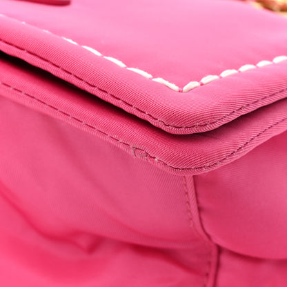 Prada Nylon Tessuto Small Chain Shoulder Bag Fuxia 11 of 13