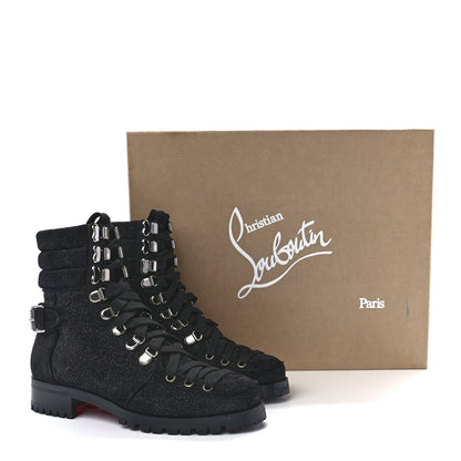 Christian Louboutin Crosta Star Who Runs Flat Boots 36.5 Black 8 of 8