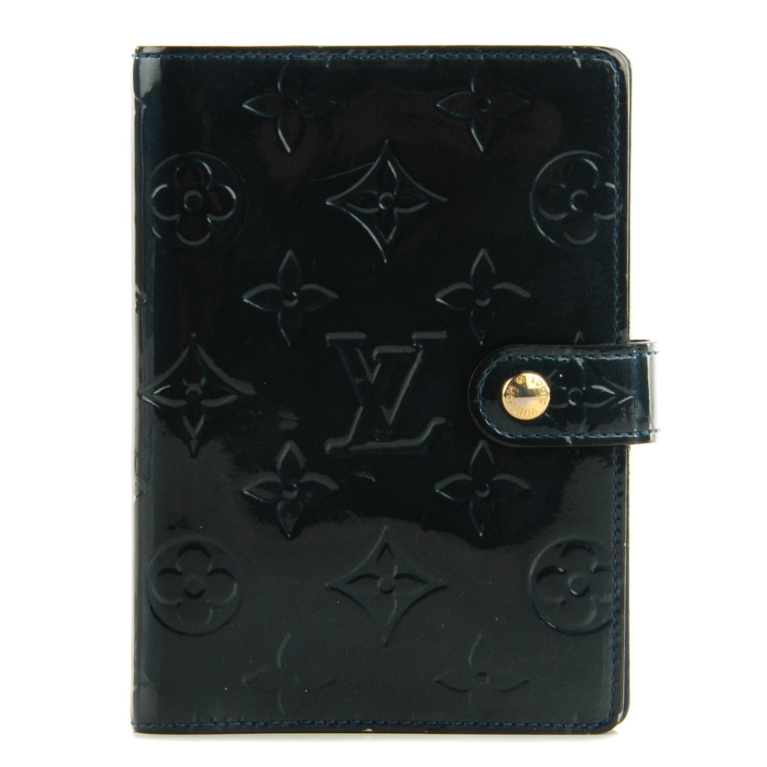 Louis Vuitton Vernis Small Ring Cover Agenda Blue Nuit 1 of 7