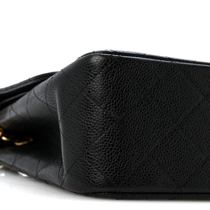 Chanel Caviar Quilted Jumbo Double Flap Black 9 of 13