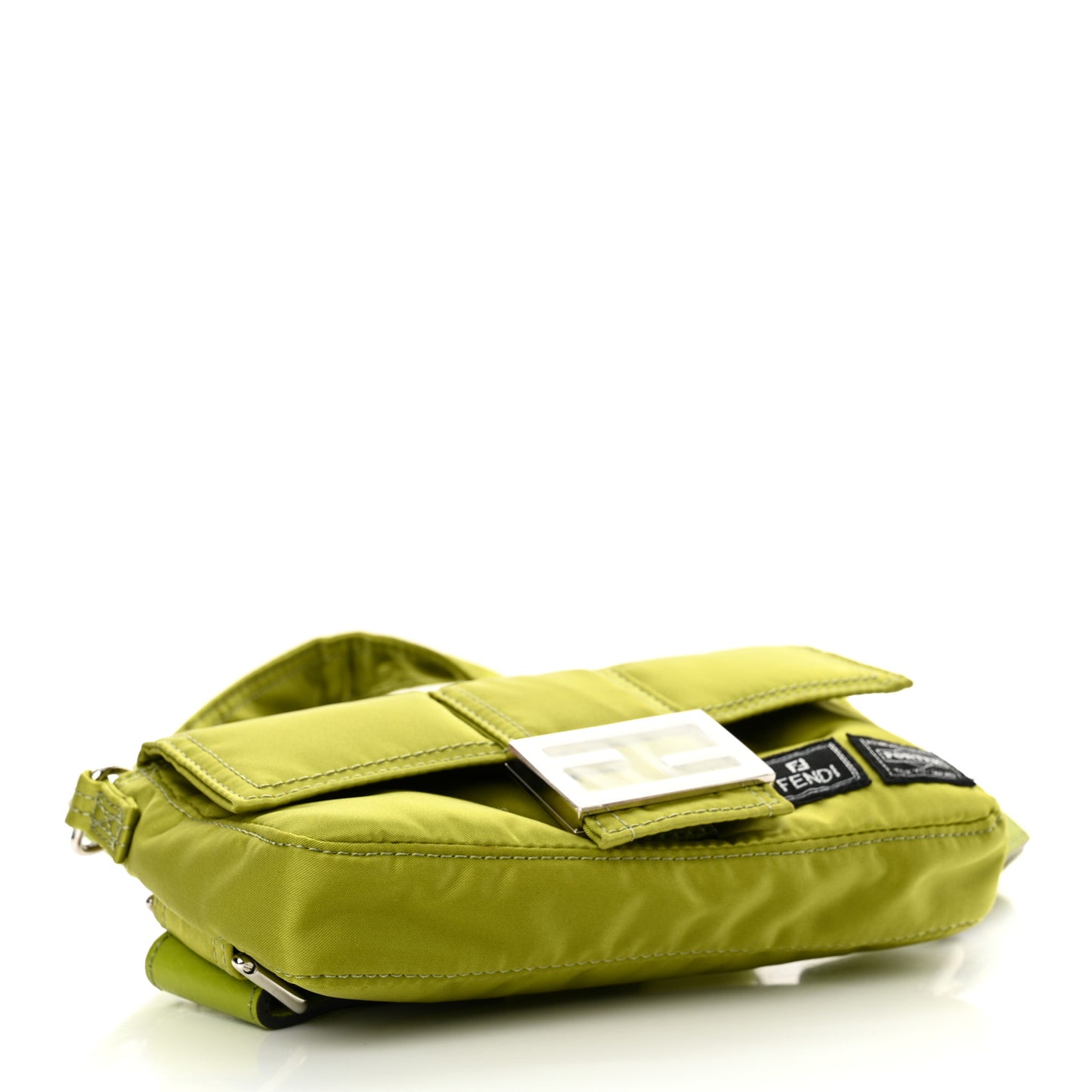 X PORTER Nylon Cuoio Roma Mini Phone Baguette Belt Bag Wasabi