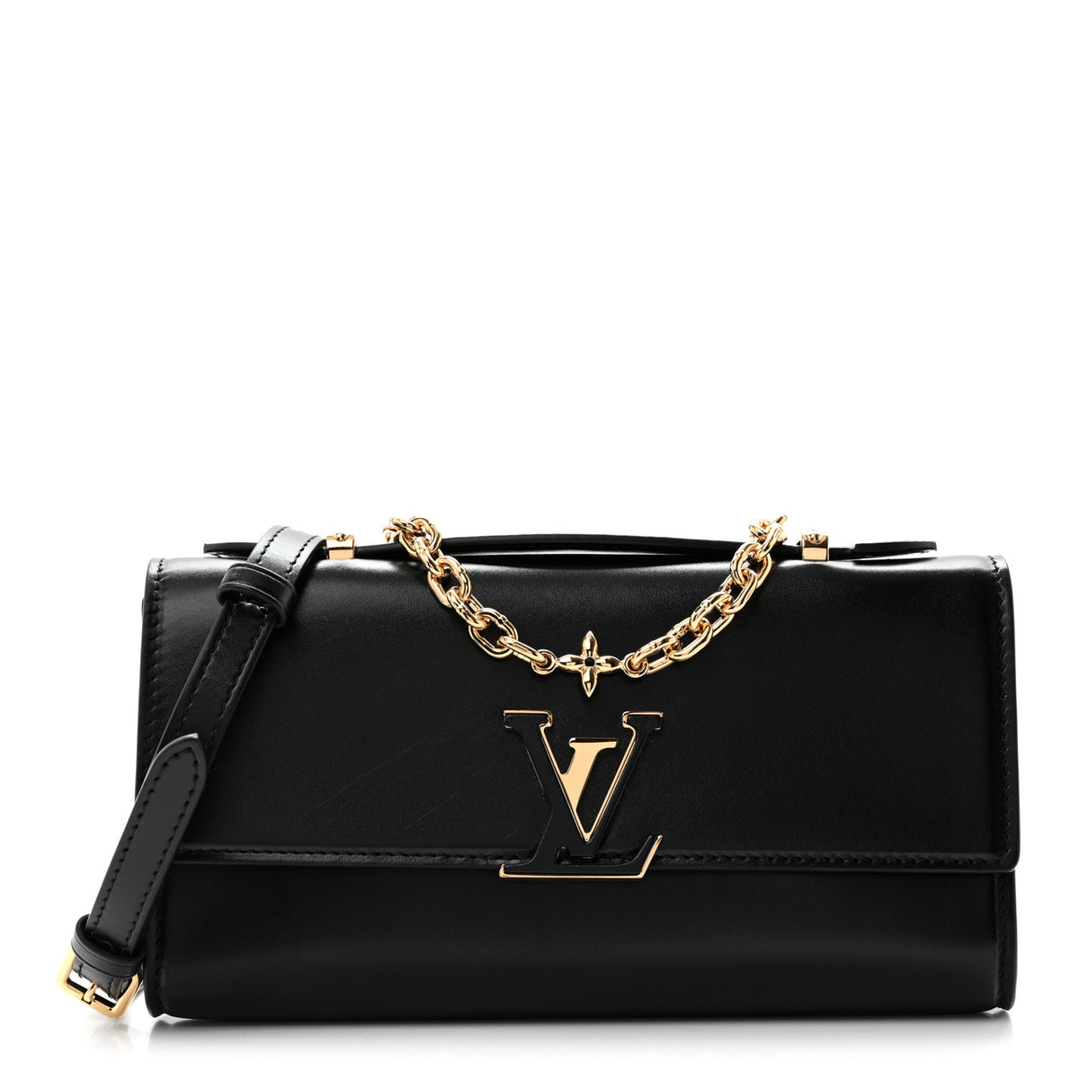 Louis Vuitton Calfskin LV Wallet On Chain Capucines Black 1 of 12