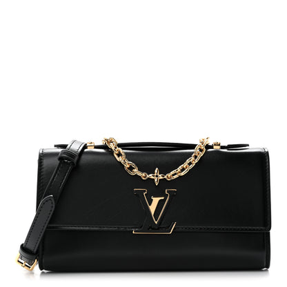 Louis Vuitton Calfskin LV Wallet On Chain Capucines Black 1 of 12